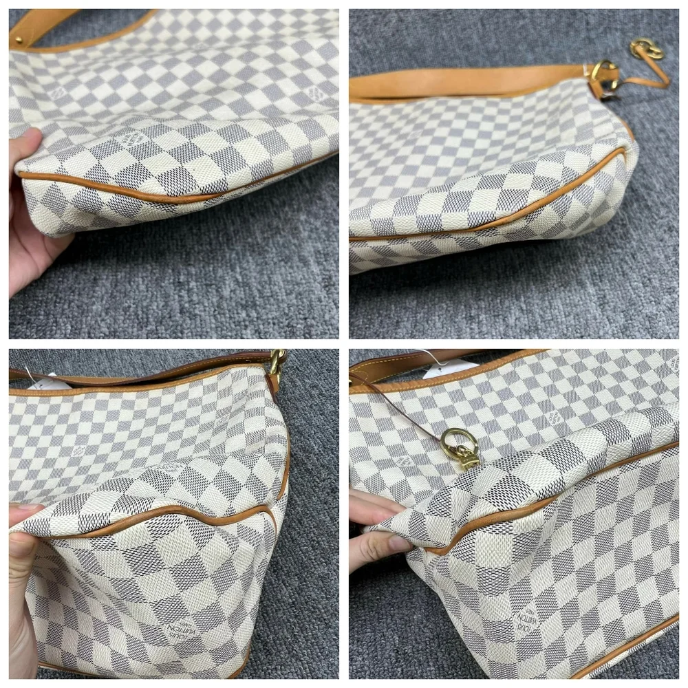 100% Authentic Louis Vuitton Delightful MM Damier Azur Shoulder Bag - Picture 9 of 15